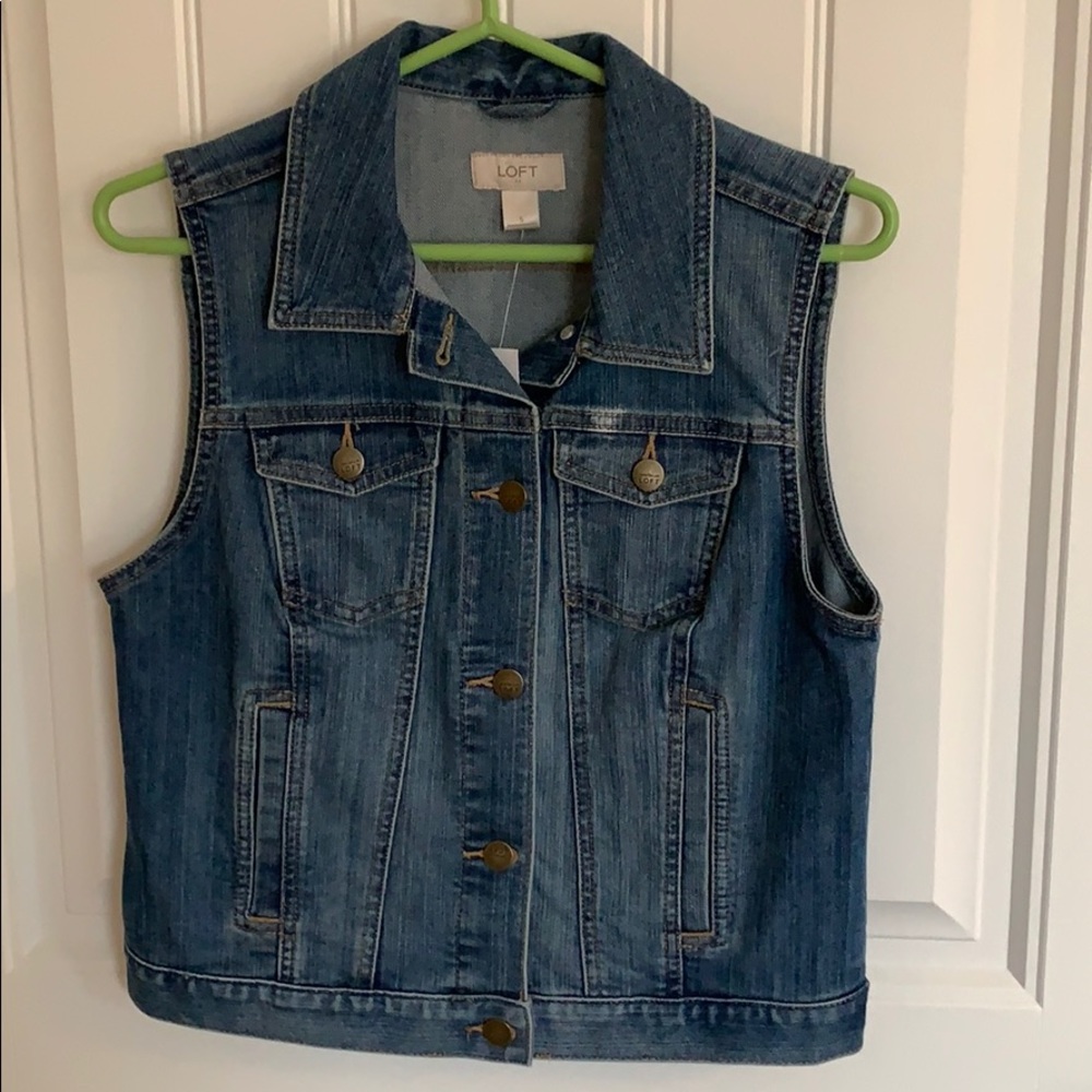 LOFT Denim Vest